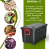 Iris Ohyama, Malles de Rangement plastiques résistante, 110L, Lot de 2, Noir, SIA-110