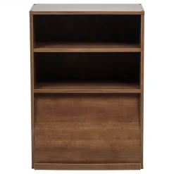 Iris Ohyama, Meuble de rangement avec portes, 2 compartiments modulables, CHR-1, Marron
