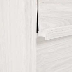 Iris Ohyama, Meuble, étagère, Bibliothèque de rangement, Avec 4 portes, FR-F4 Chêne Blanc, L33.8 x P89 x H90 cm