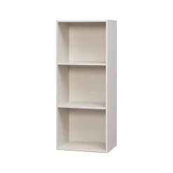 Iris Ohyama, Meuble, étagère de bureau, Bibliothèque, Modulable, Solide- CX-3FN, Chêne Blanc, L29.7 x P42 x H102.9 cm