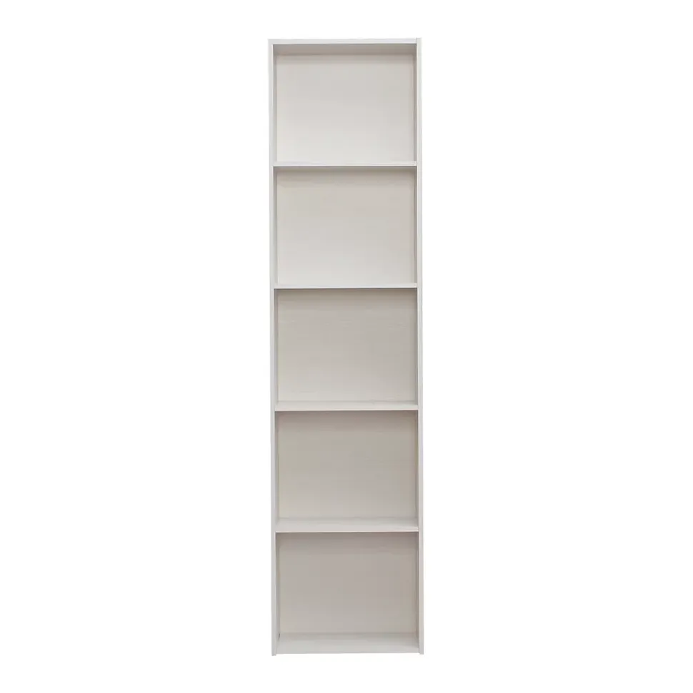 Iris Ohyama, Meuble, étagère de bureau, Bibliothèque, Grande capacité, CX-5FN, Chêne Blanc, L29.7 x P42 x H170.3 cm