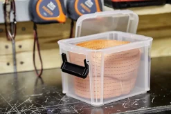 Iris Ohyama, Petites Boîtes de Rangement plastique, 2L, Lot de 4, Noir, DDMBX-2