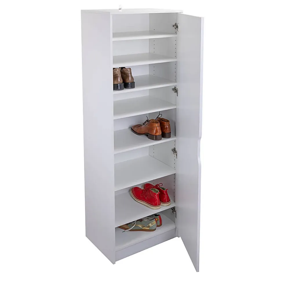 JENNY - Armoires à Chaussures avec Miroir Comprenant 7 Etagères.