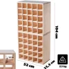 KADAX Casier à Vin Échiquier en Bois Marron Clair 2 pcs