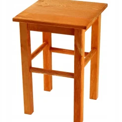 KADAX Chaise Tabouret de Cuisine en Bois 43,5 cm Aulne Massif