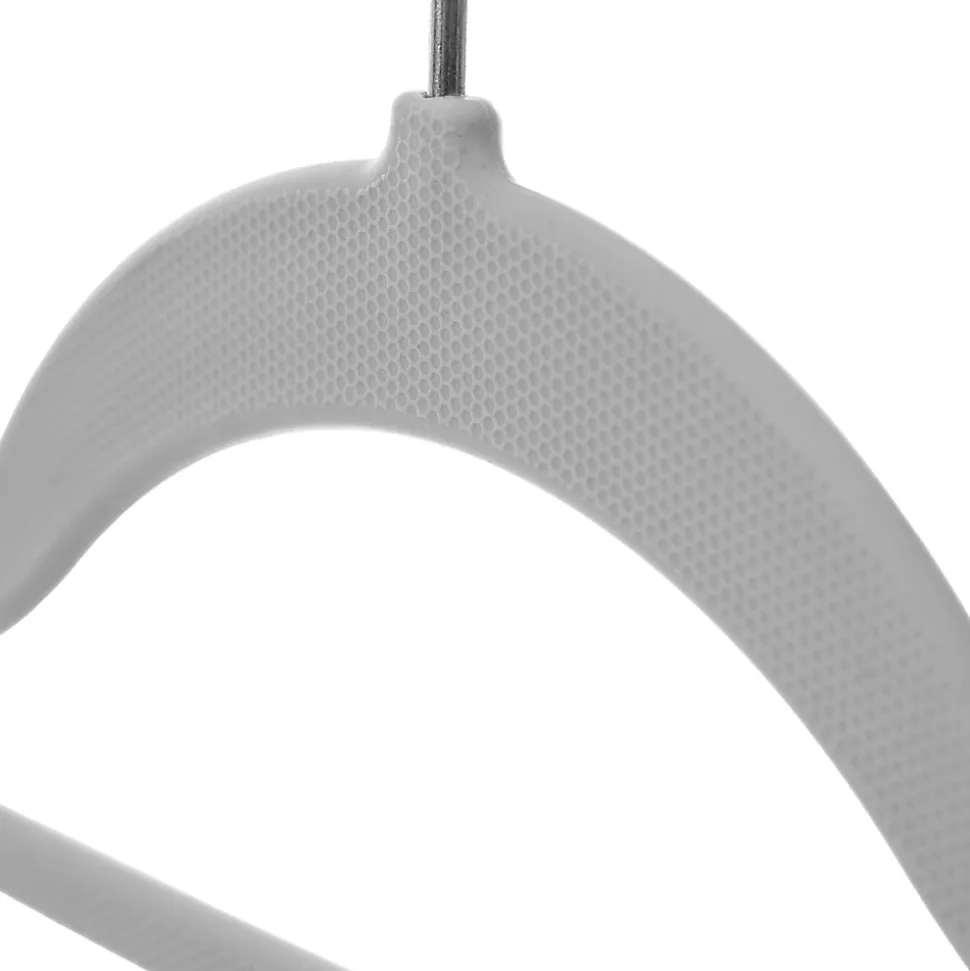 KADAX Cintre avec Surface Antidérapante pour Vêtements Gris 5 pcs
