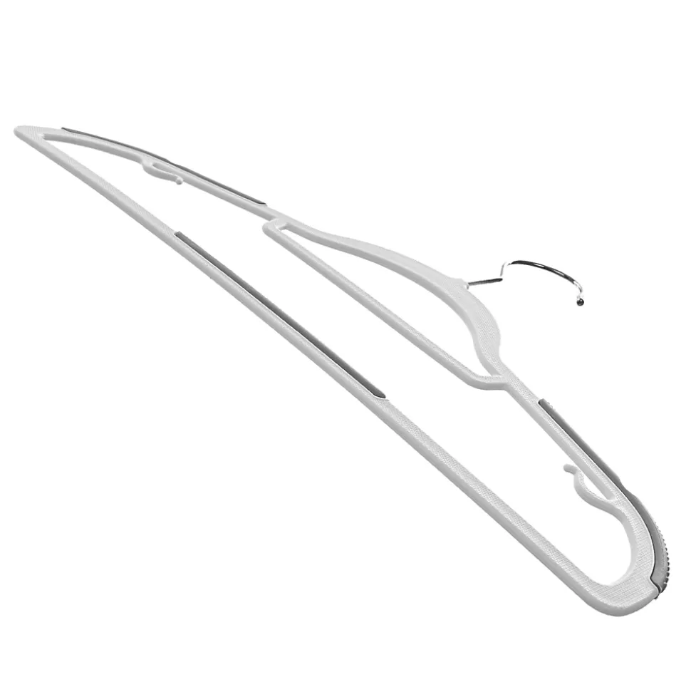 KADAX Cintre avec Surface Antidérapante pour Vêtements Gris 5 pcs