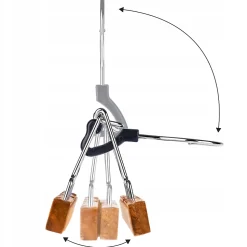 KADAX Cintre double en bois pour pantalons 3 pcs