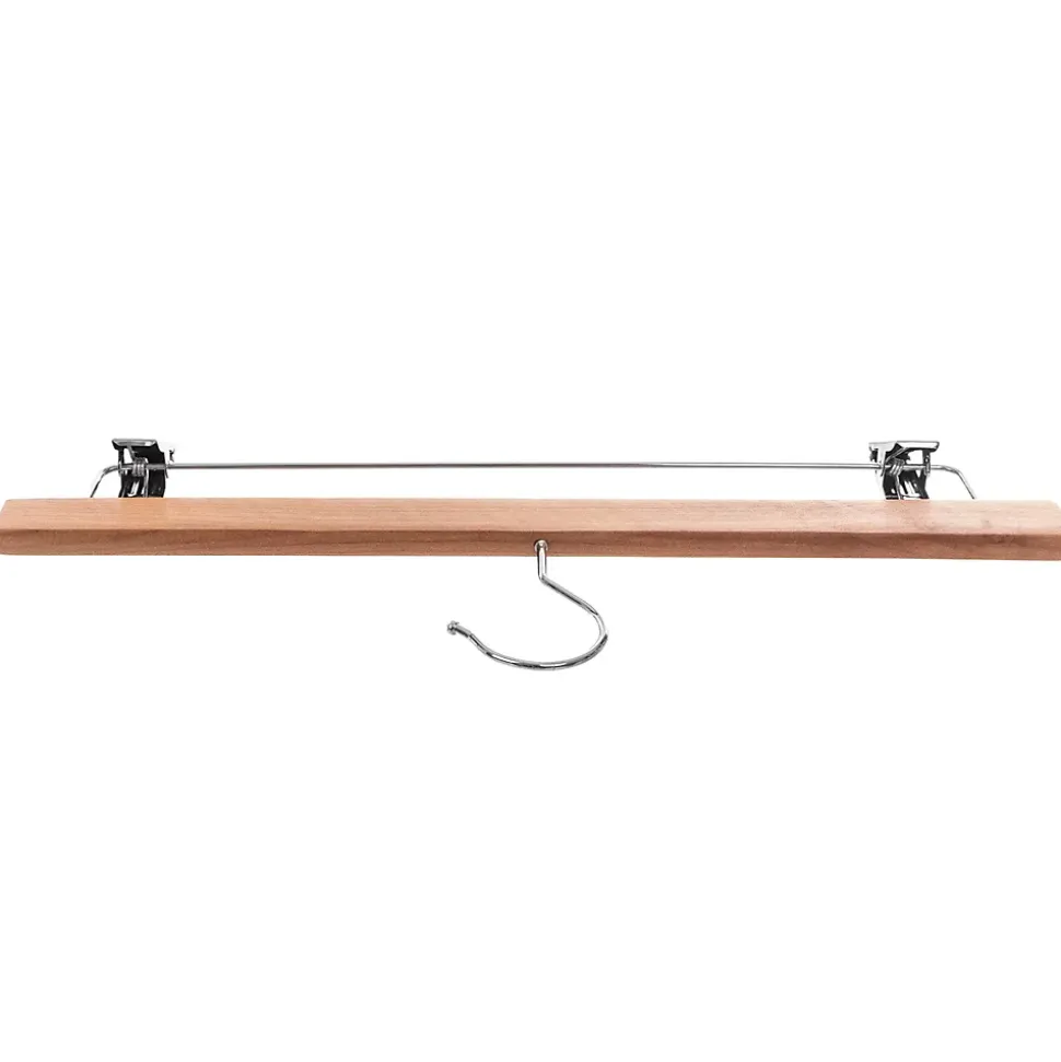 KADAX Cintre en bois avec pinces à vêtements 12 pcs