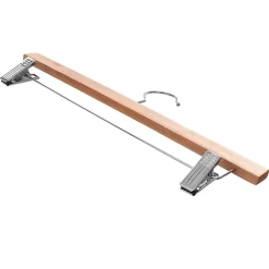 KADAX Cintre en bois avec pinces à vêtements 1 pièce