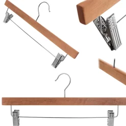 KADAX Cintre en bois avec pinces à vêtements 1 pièce