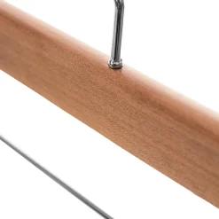 KADAX Cintre en bois avec pinces à vêtements 6 pcs