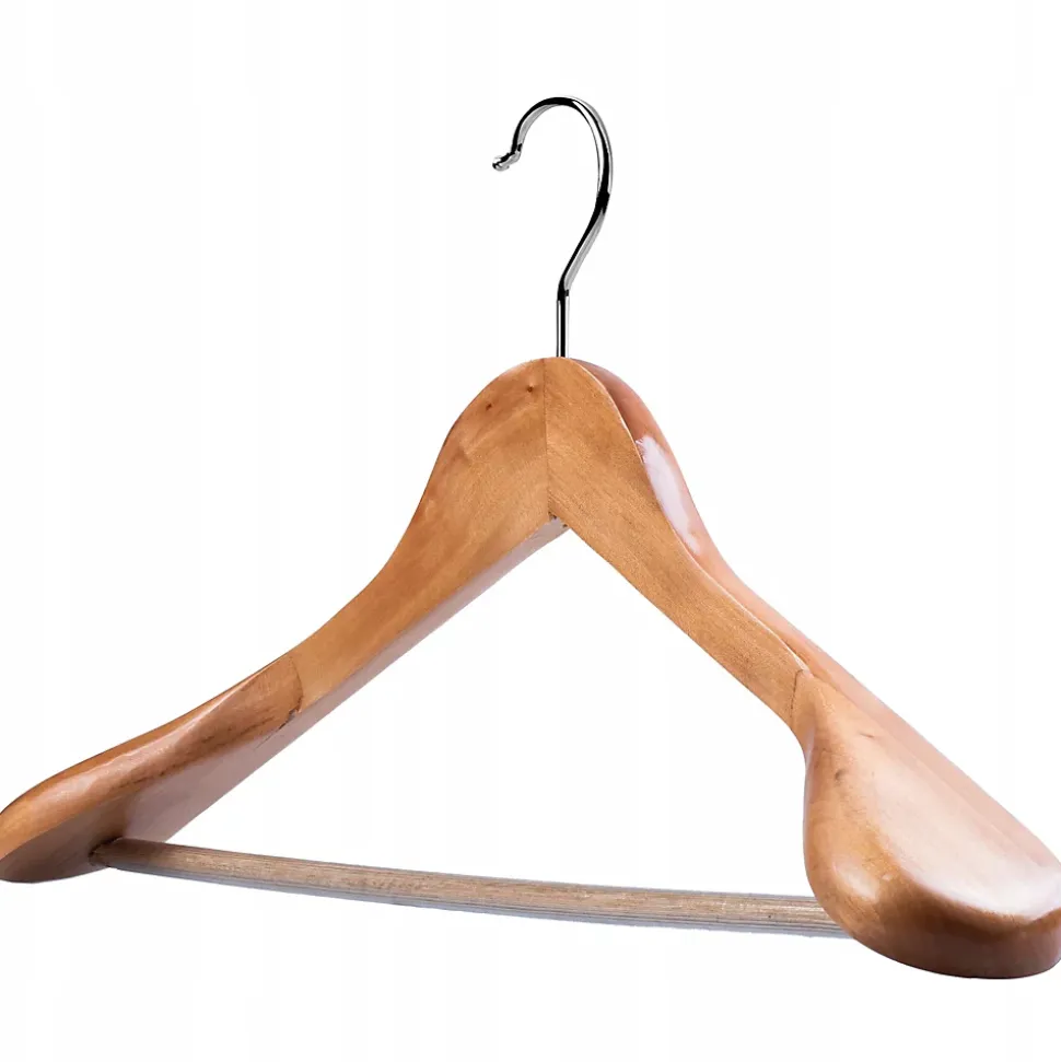 KADAX Cintre en Bois Cintres en Bois pour Vêtements Vêtements pour Garde-Robe Lot de 12
