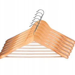 KADAX Cintre en Bois Ensemble de Vêtements 6 pcs