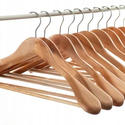 KADAX Cintre en Bois Ensemble de Vêtements 6 pcs