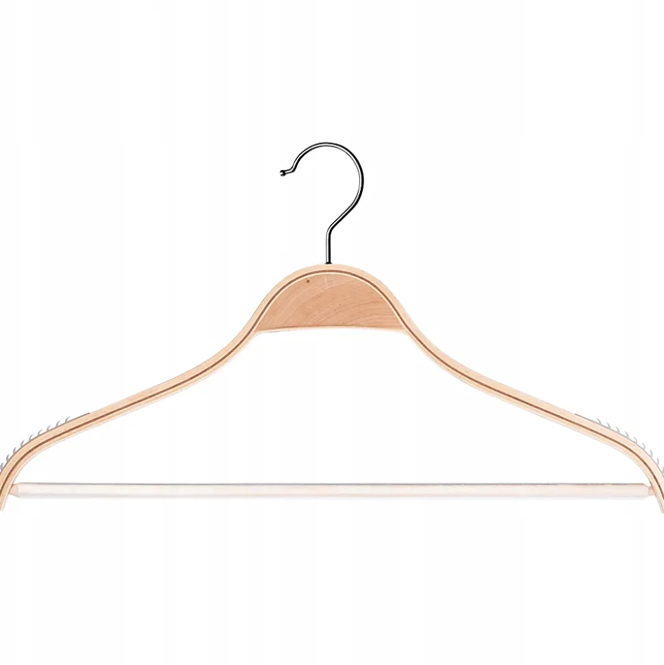 KADAX Cintre en bois laminé pour vêtements et pantalons