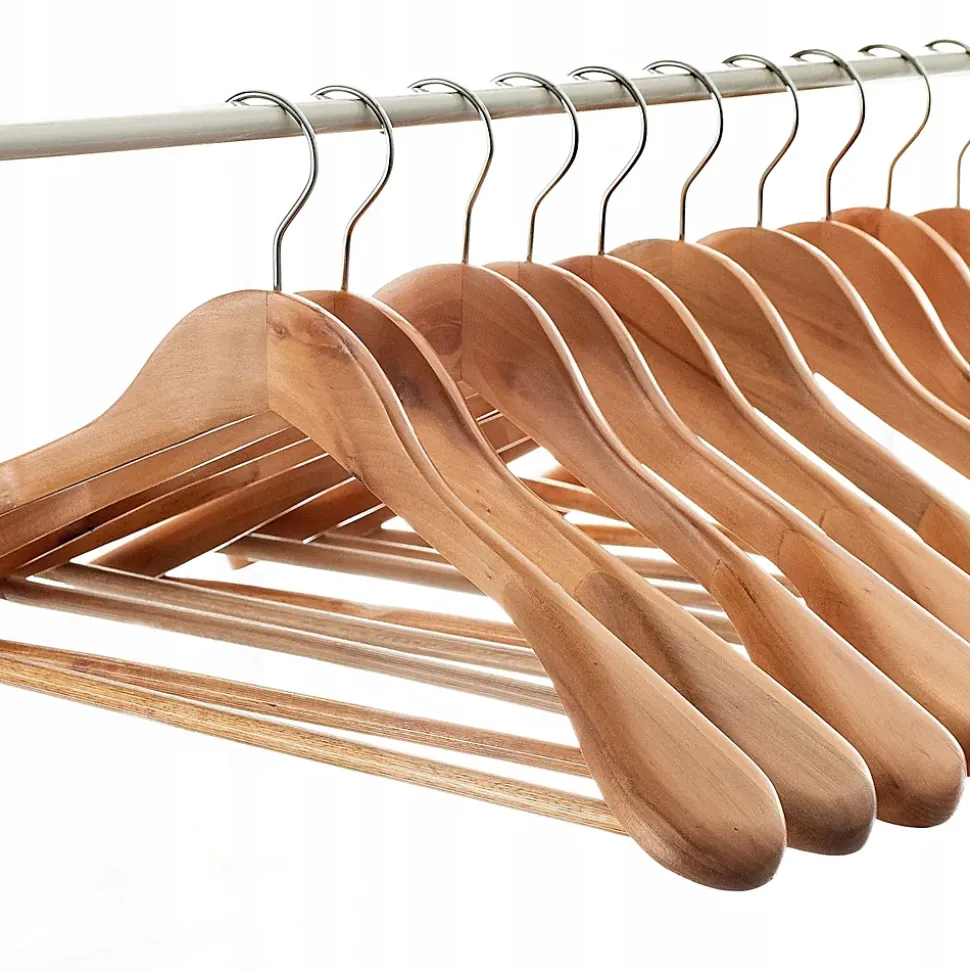 KADAX Cintre en Bois Vêtements Solides 1 pièce