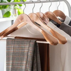 KADAX Cintre en Bois Vêtements Solides 1 pièce