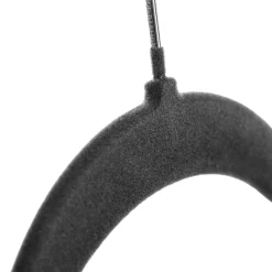 KADAX Cintre floqué avec pinces à vêtements gris foncé 12 pièces
