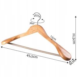 KADAX cintres en bois cintres en bois vêtements pour ensemble de garde-robe 3x