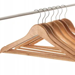 KADAX Cintres en bois Ensemble de cintres 12 pcs