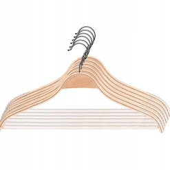 KADAX Cintres en bois laminé paquet de 6