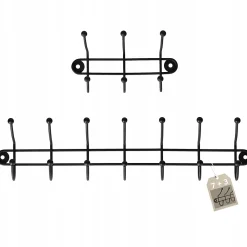 KADAX Support Mural pour Porte-Vêtements 3+7 Crochets