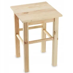 KADAX Tabouret de Cuisine en Bois Tabouret Chaise 43,5 cm Pin Massif