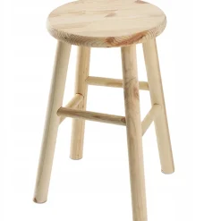 KADAX Tabouret de Cuisine en Bois Tabouret Chaise 46 cm Pin Massif