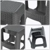 KADAX Tabouret Tabouret De Cuisine Échelle Solide Antidérapant Avec Marche 160kg
