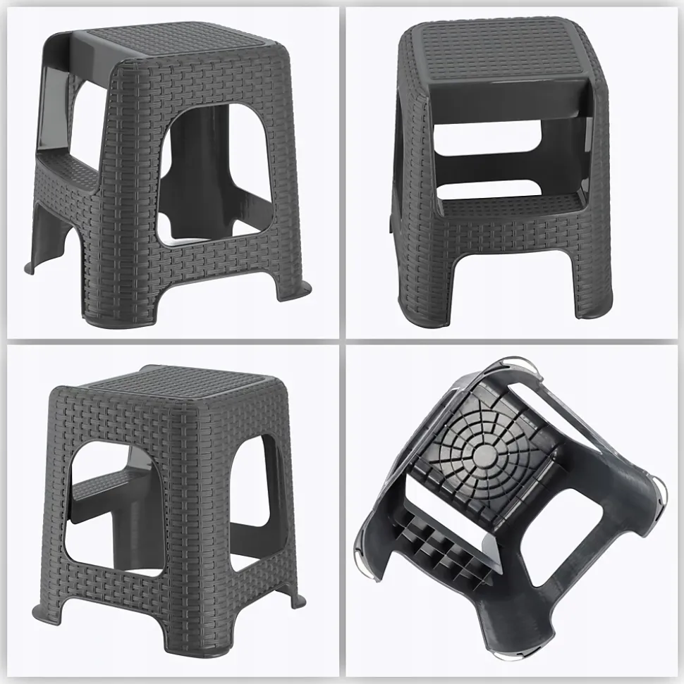 KADAX Tabouret Tabouret De Cuisine Échelle Solide Antidérapant Avec Marche 160kg