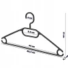 KADAX 5x Cintres Cintre en Plastique Noir