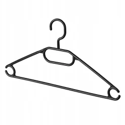 KADAX 5x Cintres Cintre en Plastique Noir