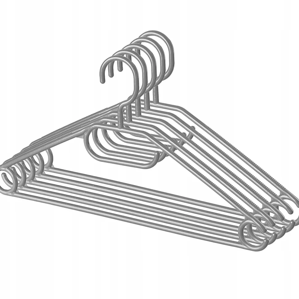 KADAX 5x cintres pivotants en plastique pour vêtements, gris