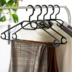KADAX 5x cintres pivotants en plastique pour vêtements vêtements noir