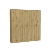 Kai - Combinaison de vestiaires (L/H/P : 183x193x34 cm) en imitation chêne Artisan