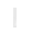 Kai - Combinaison de vestiaires (L/H/P : 60x193x34 cm) en imitation blanc et blanc brillant