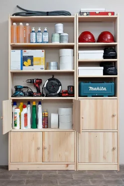 Kit de 2 portes en bois pour étagères GALA 79,6 cm, 35,5x75 cm