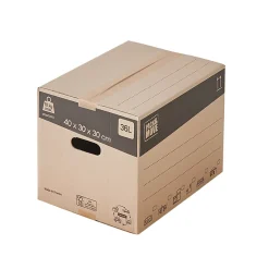 Kit de déménagement complet avec cartons, papier bulles, scotch, cutter et feutre, Pack and Move