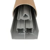 Kit de quincaillerie ClassicDoor pour placard coulissant avec freins et balais - Anodisé argent H2.5mXL2m (2VTX)
