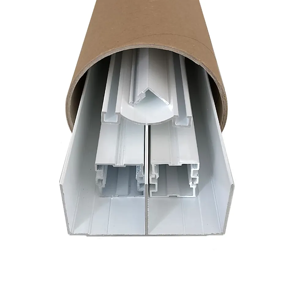 Kit de quincaillerie ClassicDoor pour placard coulissant avec freins et balais - Laqué blanc H2.5mXL2m (2VTX)