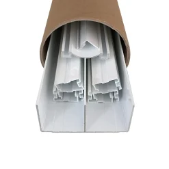 Kit de quincaillerie ClassicDoor pour placard coulissant avec freins et balais - Laqué blanc H2.5mXL3m (3VTX)