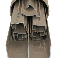 Kit de quincaillerie Styldoor en alu pour placard coulissant H2.5m x L3m, 3 vantaux, finition Taupe Beige