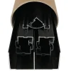 Kit de quincaillerie Styldoor en alu pour placard coulissant avec freins et balais H2.5m x L2m, 2 vantaux, finition Noir mat