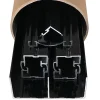 Kit de quincaillerie Styldoor en alu pour placard coulissant H2.5m x L3m, 2 vantaux, finition Laqué Noir