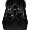 Kit de quincaillerie Styldoor en alu pour placard coulissant H2.5m x L3m, 3 vantaux, finition Noir mat