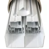 Kit de quincaillerie Styldoor en alu pour placard coulissant avec freins et balais H2.5m x L3m, 3 vantaux, finition Laqué Blanc