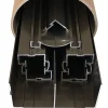 Kit de quincaillerie Styldoor en alu pour placard coulissant avec freins et balais H2.5m x L3m, 2 vantaux, finition Poli Bronze
