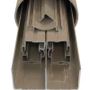 Kit de quincaillerie Styldoor en alu pour placard coulissant H2.5m x L2m, 2 vantaux, finition Taupe Beige
