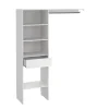 Kit dressing 1 colonne réversible avec tiroir coloris blanc Nyssa H. 200 x L. 150 x P. 45 cm